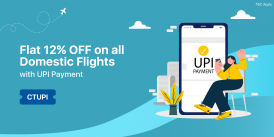 Flat 12% off on Domestic Flights with UPI Payments!